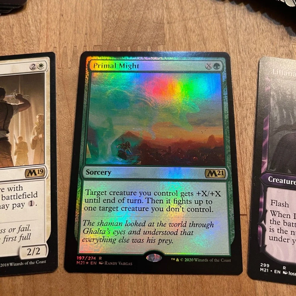 Magic The Gathering MTG 217 Card Mixed Lot M21 M20 M19 M15 51 Foils 23 Tokens